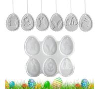 Moule en silicone pour ornements de Pâques, moule de Pâques pour moulage en résine | Moule de Pâques avec espace libre