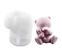 Moule en silicone pour ours - moules pour animaux pour résine, bonbons, savon et bougies | moule polyvalent pour chocolat, aromathérapie et friandises pour les fêtes de Noël, 7,5 x 7,9 cm
