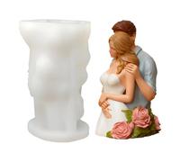 Moule en silicone pour paire de - silicone 5,2 x 4,7 x 8,6 cm | Moule à bougie couple 3D | Réutilisable à libération facile | Pour femmes, hommes, débutants, professionnels. Mariage Sa