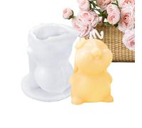 Moule en silicone pour Pâques, décorations en silicone 3D mignonnes sur pied, moules pour bougies de Pâques - Pour décoration de Thanksgiving, bureau, maison, chambre, bureau, école,