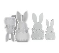 Moule en silicone pour Pâques, lapin de Pâques, bougies, moules en silicone pour le printemps, moules de coulée de Pâques pour le printemps, moules à couler en forme de lapin de Pâques, moules en