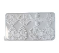 Moule en silicone pour pendentif, boucles d'oreilles, beaux bijoux, pendentifs en silicone pour boucles d'oreilles