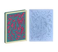 Moule en silicone pour pendentif en résine motif papillon aime la flamme pour la fabrication de bijoux, cadres photo, décorations de bord de cadre photo, moules de décoration pour résine époxy