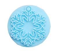 Moule en silicone pour pendentifs en forme de flocon de neige, décoration de Noël, moules en résine, moules en silicone, effet arc-en-ciel, décoration d'intérieur