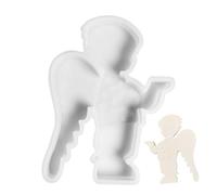 Moule en silicone pour photophore, moule pour bougeoir en résine | Joli ange tient des moules de conception de bougeoirs, moules pour chandeliers, moule pour bougeoirs en silicone, moule à bougie