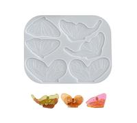Moule en silicone pour pince à cheveux en résine faite à la main en forme d'aile de papillon