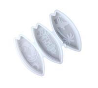 Moule en silicone pour planche de surf flexible et réutilisable, outil artisanal en ciment pour bougie, rétention de détails élevés, passe lave-vaisselle, moule décoratif en silicone pour planche
