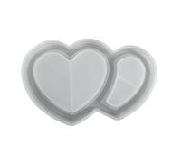 Moule en silicone pour plateaux en forme d'étoiles et de cœur pour fabrication de plaques de rangement en résine époxy et pièces décoratives