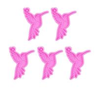 Moule en silicone pour porte-clés pour chaîne pendentif avec trou en résine époxy cristal pour fabrication de bijoux à porte-clés, moule en silicone avec trous pour résine époxy