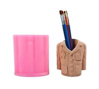 Moule en Silicone pour porte-stylo en forme d ' uniforme de médecin, pour accessoires de bureau faits à la main, accessoire d ' affichage de table, moule créatif en Silicone