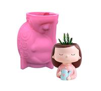 Moule en silicone pour pot de fleurs, béton, ciment et plantes, pot de fleurs, pot de fleurs en résine époxy, support de pinceaux de maquillage, porte-stylo, moules pour/époxy