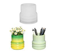 Moule en Silicone pour Pot de Fleurs, Empreinte Flexible Antiadhésive pour Bougie et Vase, Matrice Démoulable pour Plante Grasse et Rangement, pour DIY Maison et Décoration, Porte-Stylo, Arôme