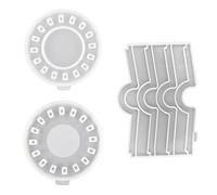 Moule en silicone pour pot de fleurs en béton - Moules flexibles pour décoration de pot de fleurs - Moules décoratifs pour amateurs d'artisanat