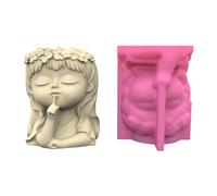 Moule en silicone pour pot de fleurs en forme de couronne mignonne pour filles