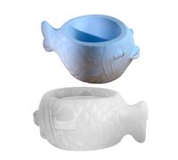 Moule en silicone pour pot de fleurs - Largement utilisé - Forme créative en résine coulée - Moule réutilisable pour la fabrication de bougies, support de stockage de poissons, récipient de