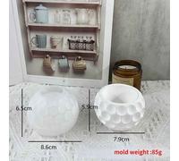 Moule En Silicone Pour Pot De Fleurs,Point De Vague,Carré,Boîte De Rangement,Béton De Gypse,Bougie En Pot,Cristal,Élection,Xy - Type Wave Point-85g