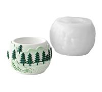 Moule en silicone pour pot de fleurs, robuste et solide, 9,5 x 9,4 x 6,5 cm, moules en résine époxy, moule artisanal, moule facile à démouler, pour projets artistiques, étudiants, ateliers, loisirs