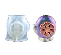 Moule en silicone pour pot de fleurs succulentes - Convient pour le jardin, le béton, la décoration d'intérieur, les gants de flocon de neige, les gants hydroponiques pour moulage de résine