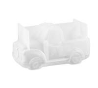 Moule en Silicone pour Pot de Fleurs Voiture Réaliste, Blanc | Finition Lisse Antiadhésive, Détails Nets pour Bougies et Décoration Artisanale, Facile à Manipuler