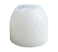 Moule en silicone pour pots de fleurs, ronds, résine époxy 3D, argile blanche en béton, cendrier, bougeoir, 127g, couverture de fleurs pour jardin extérieur