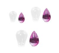 Moule en silicone pour résine époxy, portable et exquis en silicone pour travaux manuels, accessoire en forme de gouttelettes d'eau, résine en cristal