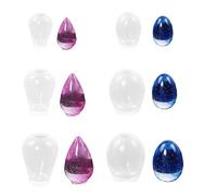 Moule en silicone pour résine époxy, portable et exquis en silicone pour travaux manuels, accessoire en forme de gouttelettes d'eau, résine en cristal