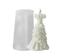 Moule en silicone pour robe de mariée - Moules en silicone pour robe de mariée, facile à démouler pour bougies, glaçons, lotions, bâtons