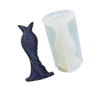 Moule en silicone pour robe de princesse, température, jupe en queue de | Résistant à la température pour la fabrication de bougies, savon, chocolat, décoration de mariage et faites à la main