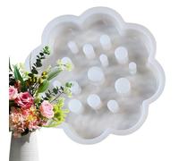 Moule en silicone pour sauver les fleurs, support de tige, arrangement floral, support d'arrangement, moule créatif en résine en forme de nid d'abeille, moule de support de tige de fleur, moule rond