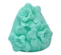 Moule en silicone pour savon avec motif de jonquilles en relief | Crée des pastilles de savon uniques de 6 x 8 x 2,5 cm facilement, résistant et flexible