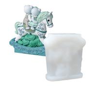 Moule En Silicone Pour - Stylish Coulage De Projet Créatif, Sleek, Réutilisable, Statue Équine, Plâtre Résine Époxy Utilisable Savons | Multipurpose Outdoor Indoor Utility Versatile
