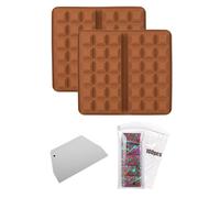 Moule en silicone pour tablettes de chocolat | Moules à dessert faits à la main | Pour congélateur, cuisine, four, micro-ondes, chocolat, dessert, biscuits, ge