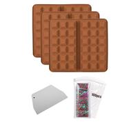 Moule en silicone pour tablettes de chocolat | Moules à dessert faits à la main pour congélateur, cuisine, four, micro-ondes, chocolat, dessert, biscuits, etc