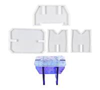 Moule en silicone pour tabouret patchwork pour enfants maison petit banc formes de chaise rectangulaires meubles de maison moule ciment