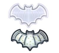 Moule en silicone pour tasse de vin et de fruits, citrouille d'Halloween, chauve-souris, moule en résine époxy utilisé pour fabriquer des pièces d'agate, des sous-verres en silicone pour résine époxy
