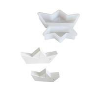 Moule en silicone pour travaux manuels - 2 tailles - Motif cœur - Bateaux de plage - Sculpture - Moule en résine de moulage pour savon, aromathérapie, fabrication de bateaux miniatures