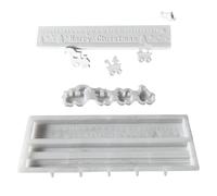 Moule en silicone pour travaux manuels - Statue de compte à rebours de Noël | Moule réutilisable facile à démouler - Outil d'art pour les vacances d'hiver, les débutants, les professionnels
