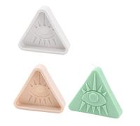 Moule en silicone pour triangle - Motif œil qui voit tout - Résine époxy - Pour femmes, filles, adolescentes - Moules triangulaires en silicone pour résine