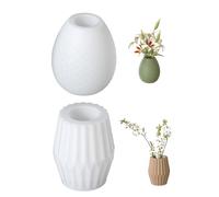 Moule en silicone pour œufs de dragon/vase à fleurs rayé, accessoire d'intérieur nordique, décoration de table, outil de moulage de béton