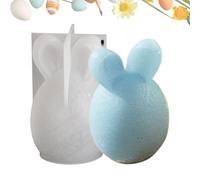 Moule en silicone pour œufs de Pâques à rayures - Moule à bougie de Pâques | Moules en résine pour décoration d'intérieur | Moules en plâtre pour décoration de bureau, plâtre, béton, mô | Moule en