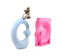Moule en silicone pour vase d'art simple - Pièces de décoration d'intérieur uniques - Pour créer des styles nordiques uniques - Moule en silicone - Motif floral