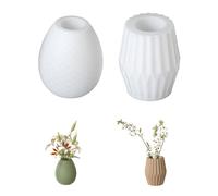 Moule en silicone pour vase en forme d'œufs de dragon/plâtre rayé pour décoration de table élégante