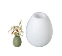 Moule en silicone pour vase en forme d'œufs de dragon/plâtre rayé pour décoration de table élégante et artisanale