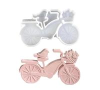 Moule en Silicone pour Vélo,Moule En Plâtre Avec Un Design D'Oiseau Sur Vélo | Forme À Savon Anti-Adhésif,Pour Bougies, Résine, Savon, et Loisirs Créatifs