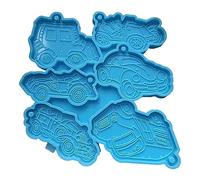 Moule en silicone pour voiture, camion, résine époxy, porte-clés, pendentif, bijoux, décoration d'Halloween, Saint-Valentin