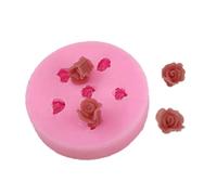 Moule en silicone pratique en forme de fleur pour artisanat en argile, cire et résine