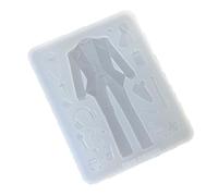 Moule en silicone pratique en forme d'uniformes de lycée - Moules époxy uniques - Outil de fabrication de bijoux pour les amateurs d'artisanat, moule compte-gouttes en silicone