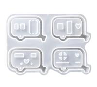 Moule en silicone pratique et robuste avec des motifs détaillés de tableau de bus qui conviennent aux amateurs d'artisanat et à une utilisation professionnelle - Moules décoratives
