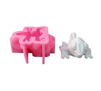 Moule en silicone pratique pour créer des figurines en plâtre Anole conçu pour les projets et les présentoirs décoratifs, moule réutilisable pour loisirs créatifs