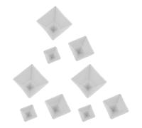 Moule en silicone pyramidal for fabrication de bijoux, 9 pièces de 2 cm, 3 cm et 4 cm